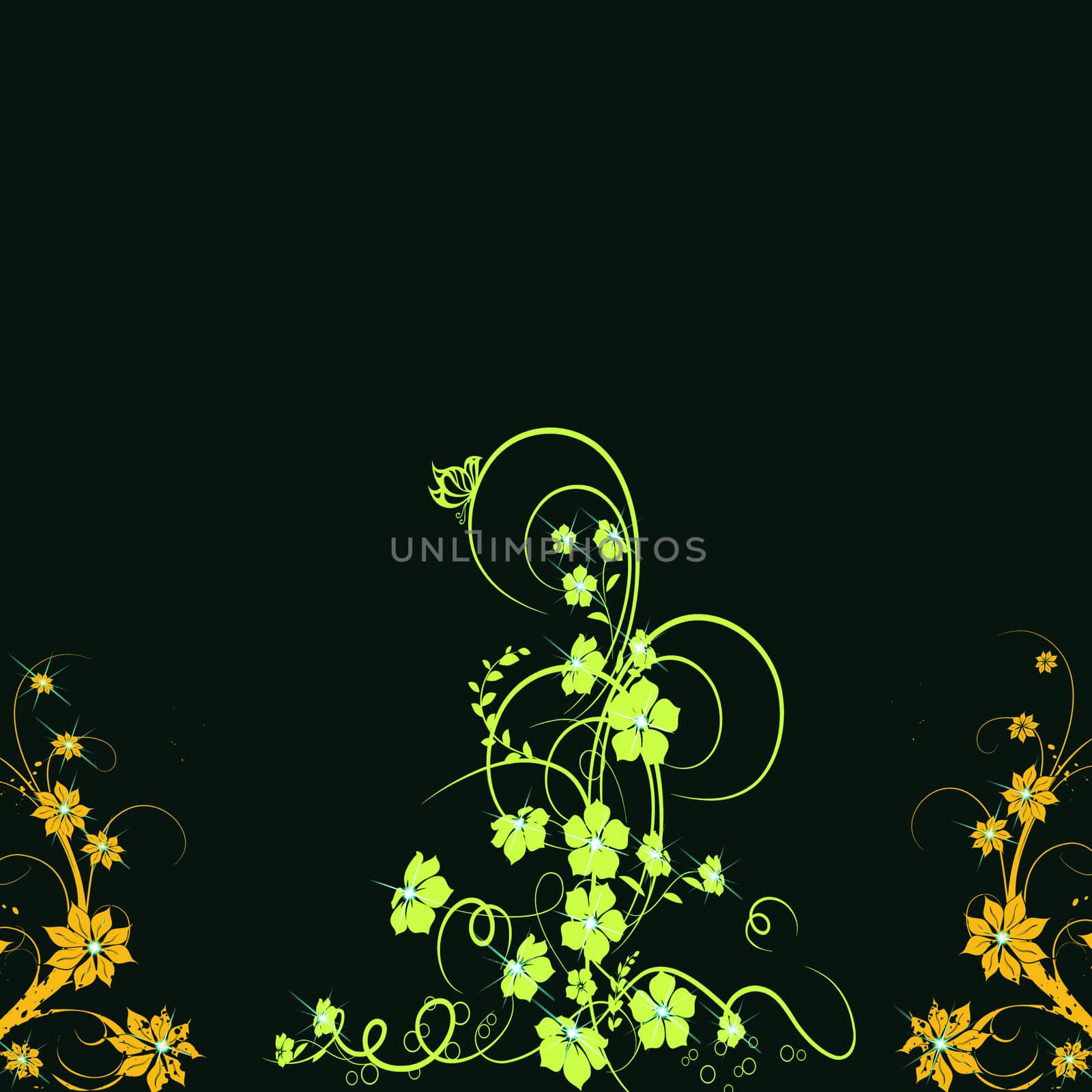 Beautiful abstract floral background 