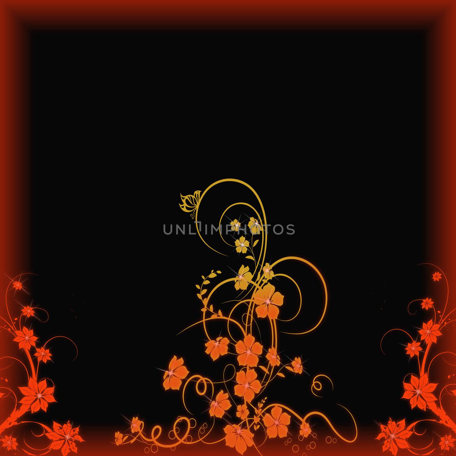 Beautiful abstract floral background 
