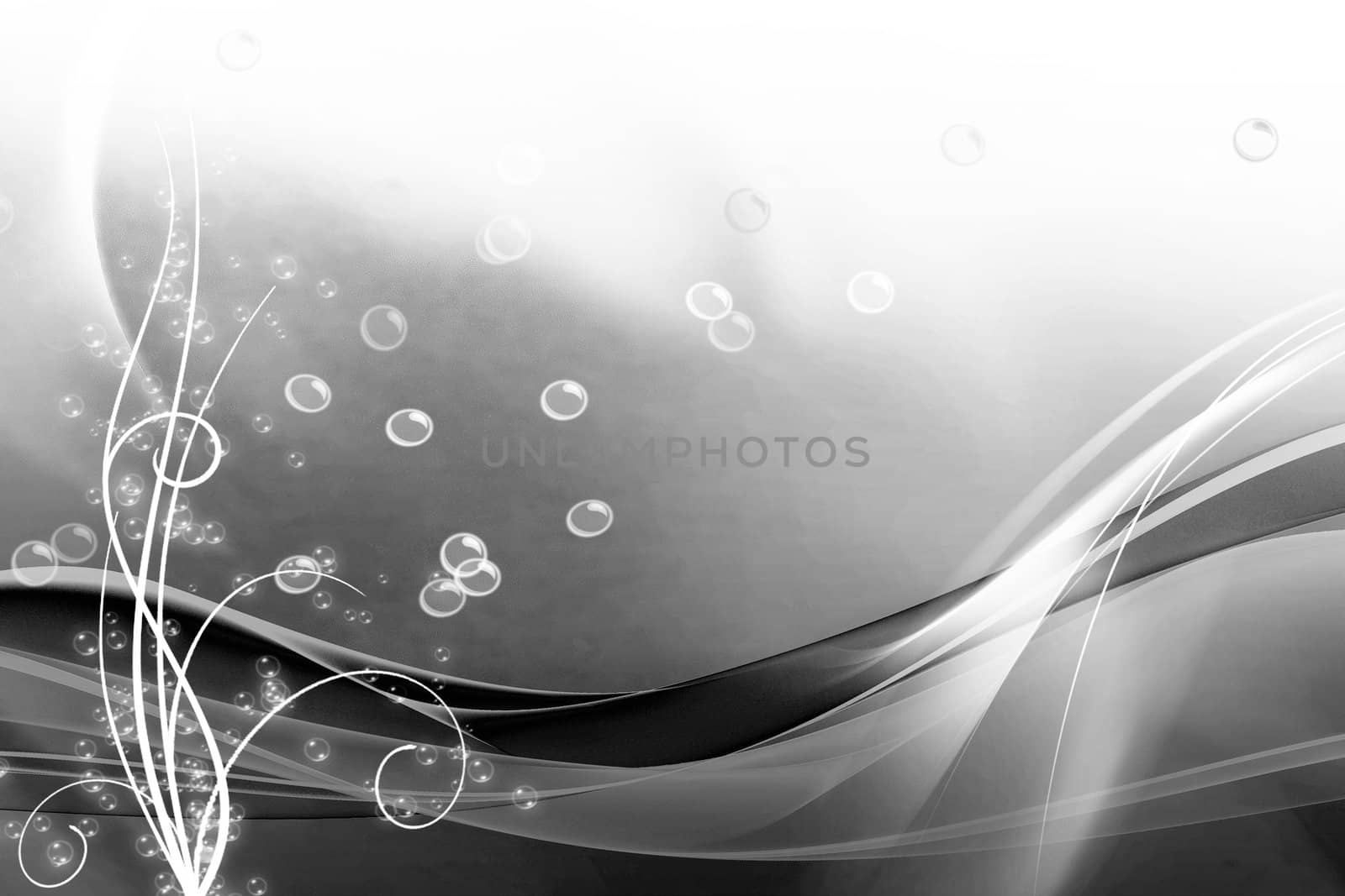 Beautiful abstract water wave and bubble background 
