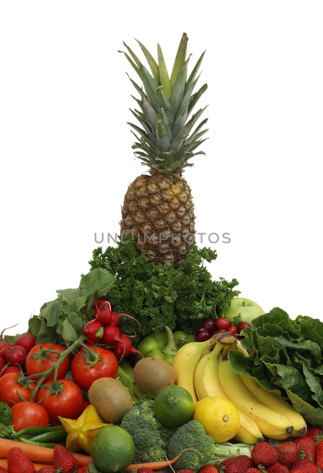 Fruit and Vegetable Arrangement by AlphaBaby