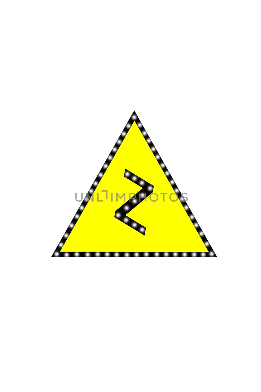 Traffic sign isolated on white background