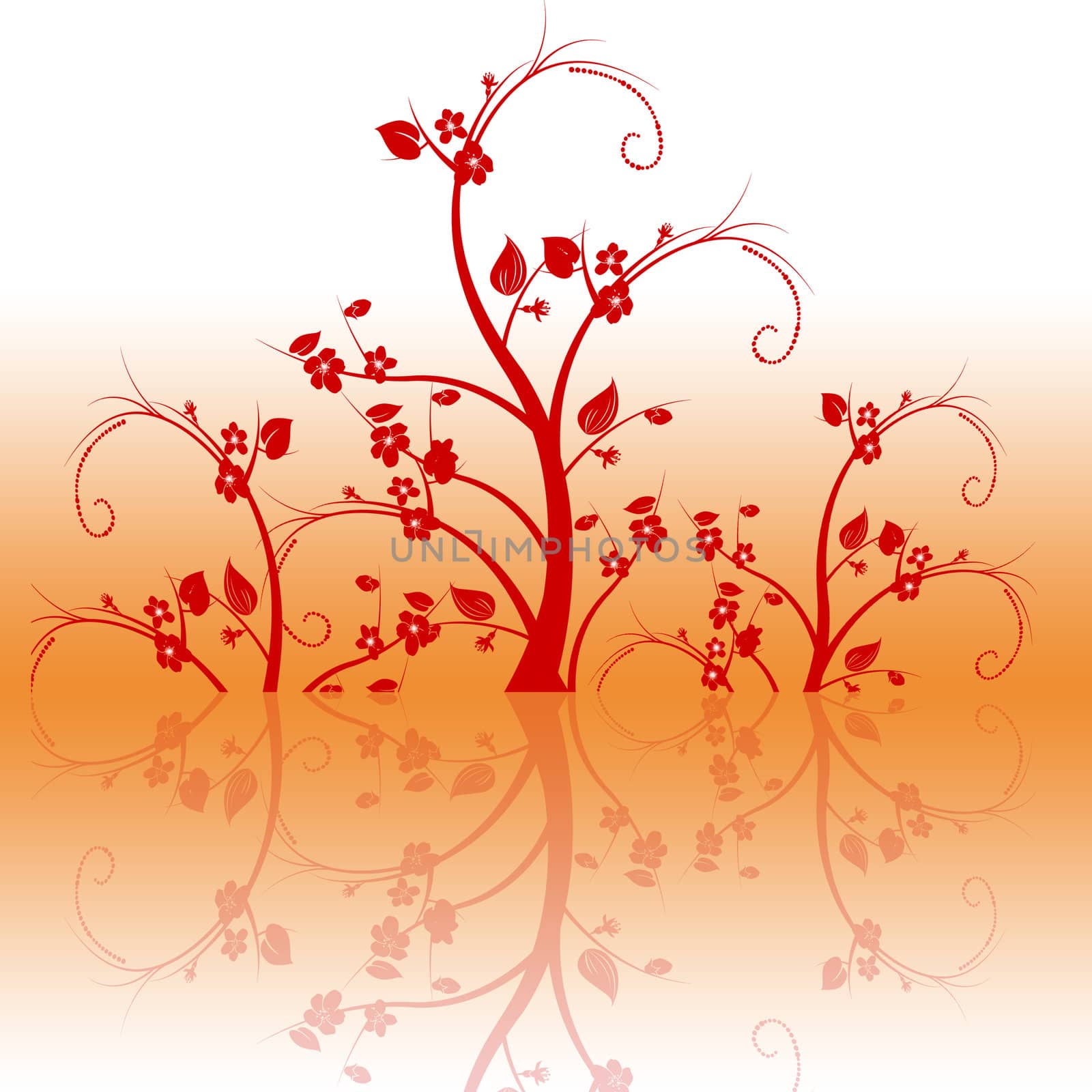 Abstract background of beautiful floral pattern