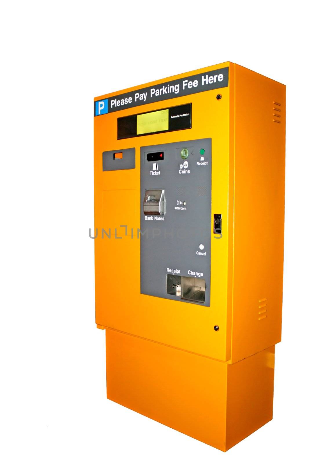 Image of an automatic parking ticket machine.