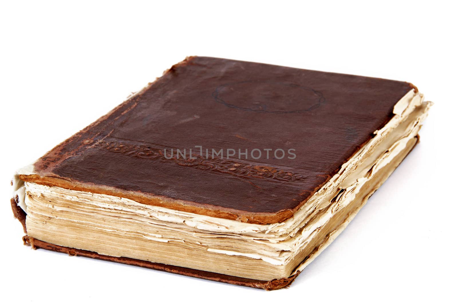 Image of an old book, isolated on a white background
