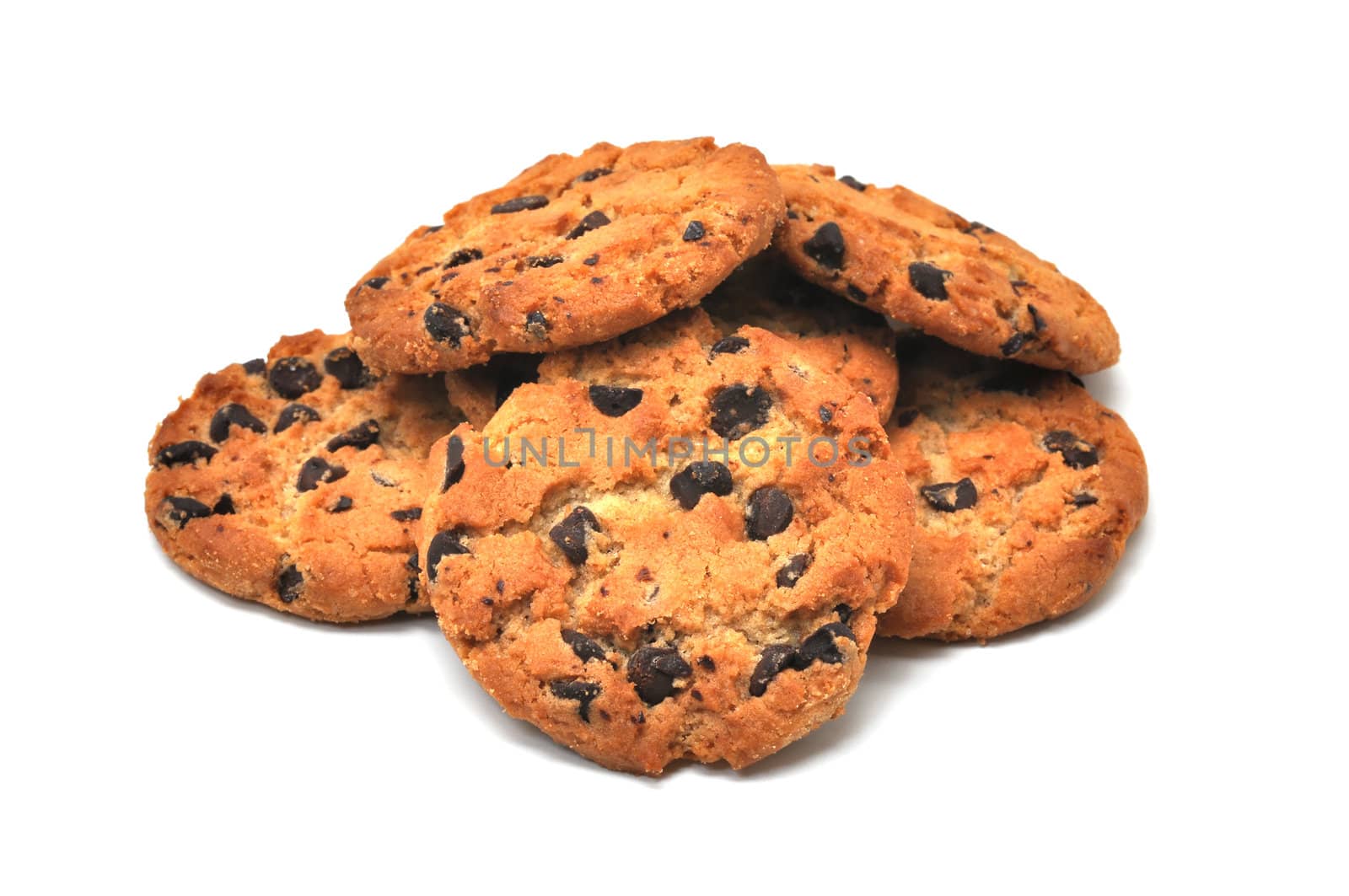 Chocolate Chip Cookies Isolated by dehooks