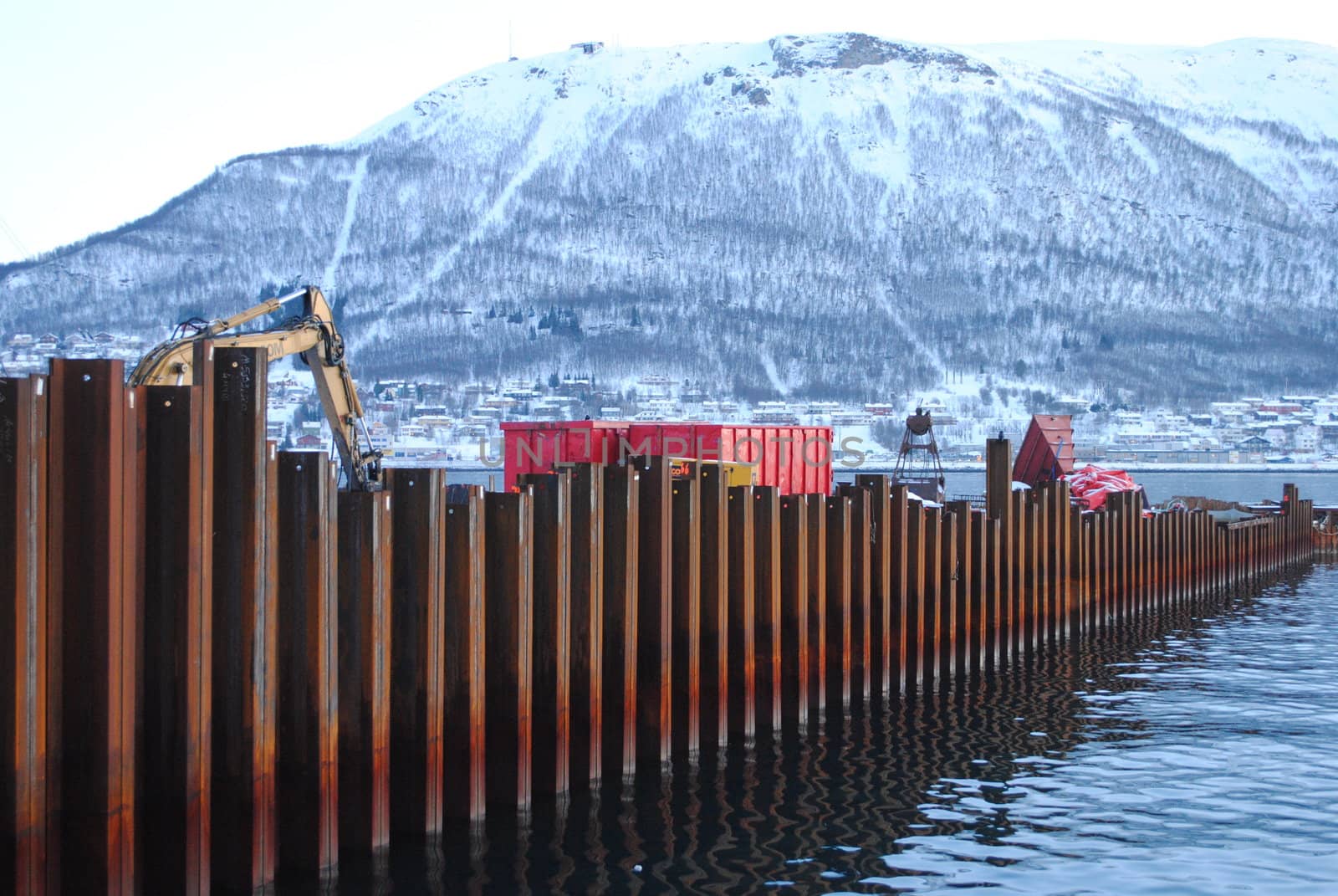Industry by the pier in Tromsø.