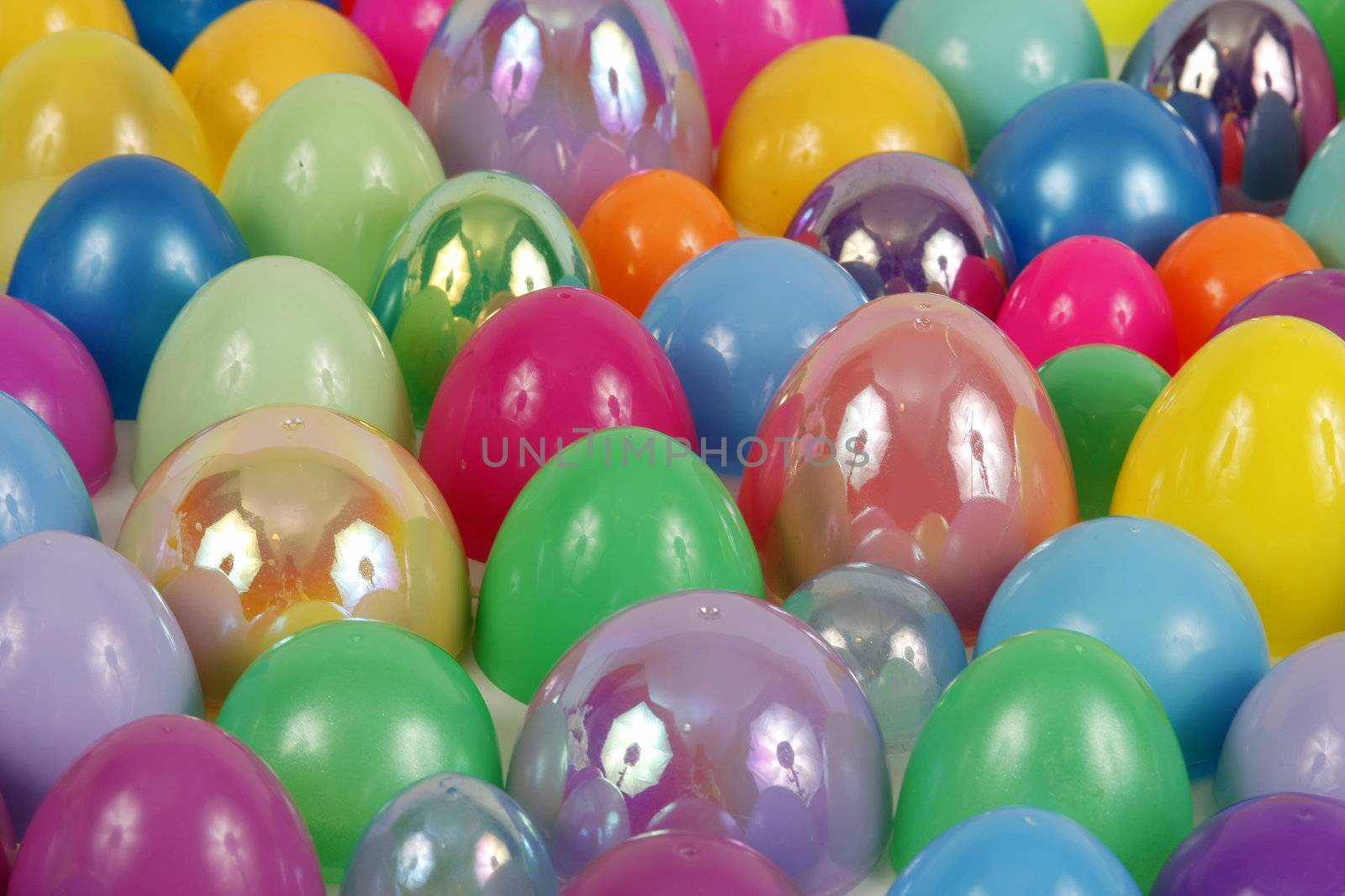 Many colorful easter eggs fill the screen.