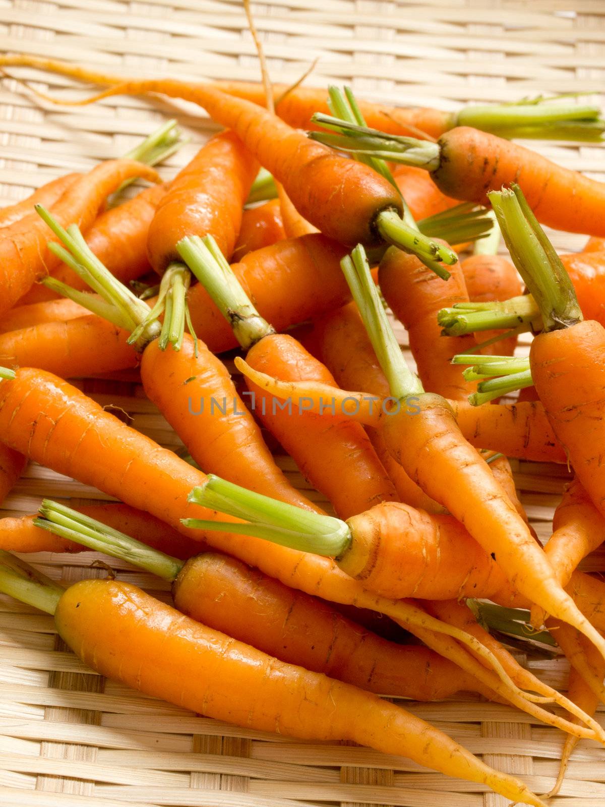 basket of baby carrots