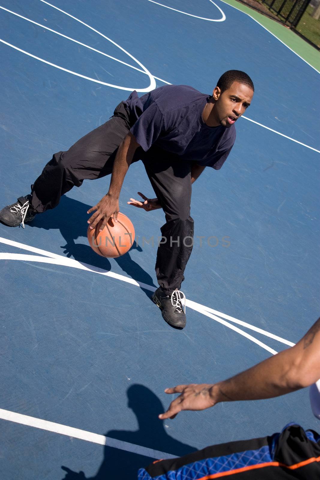 Guys Playing Basketball by graficallyminded