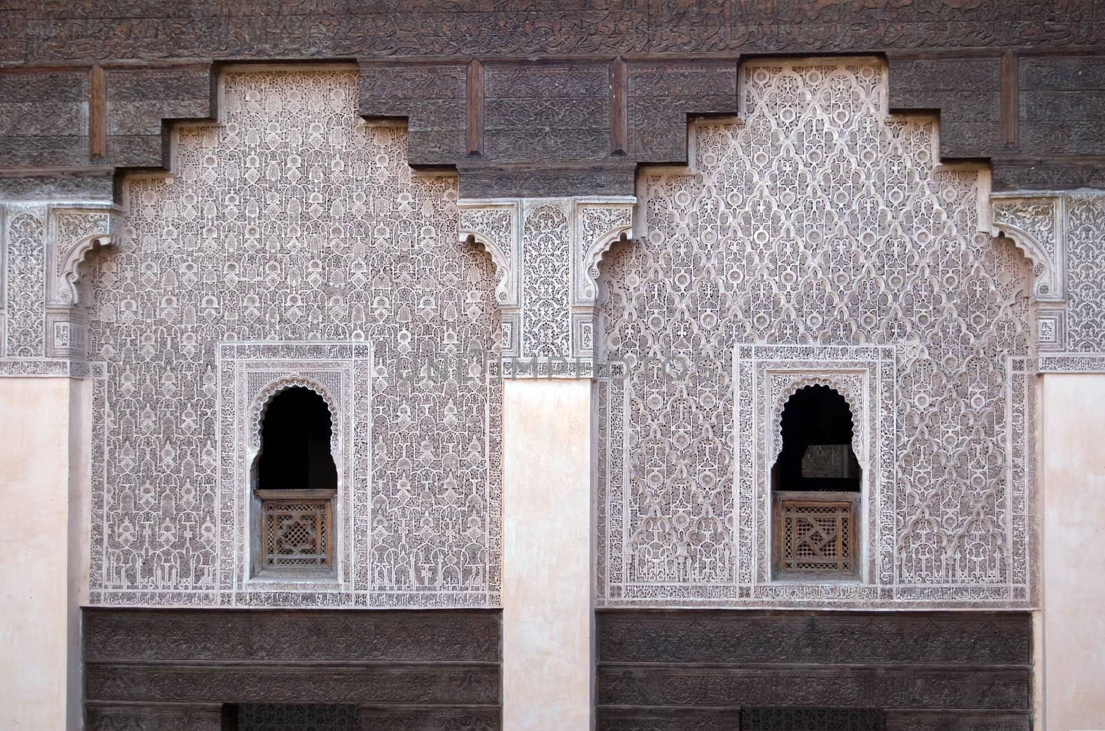 The Ben Youssef Medersa, an Islamic school attached to the Ben Youssef Mosquein in Marrakesh