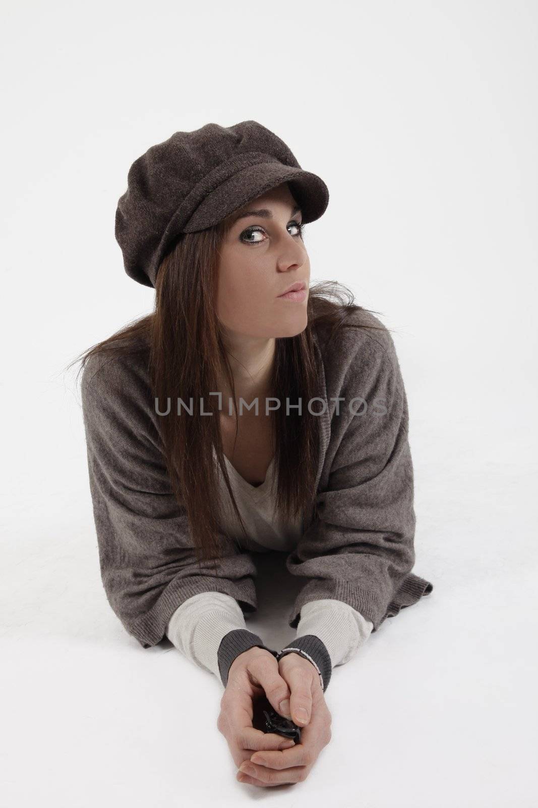 Young woman with cap by macintox