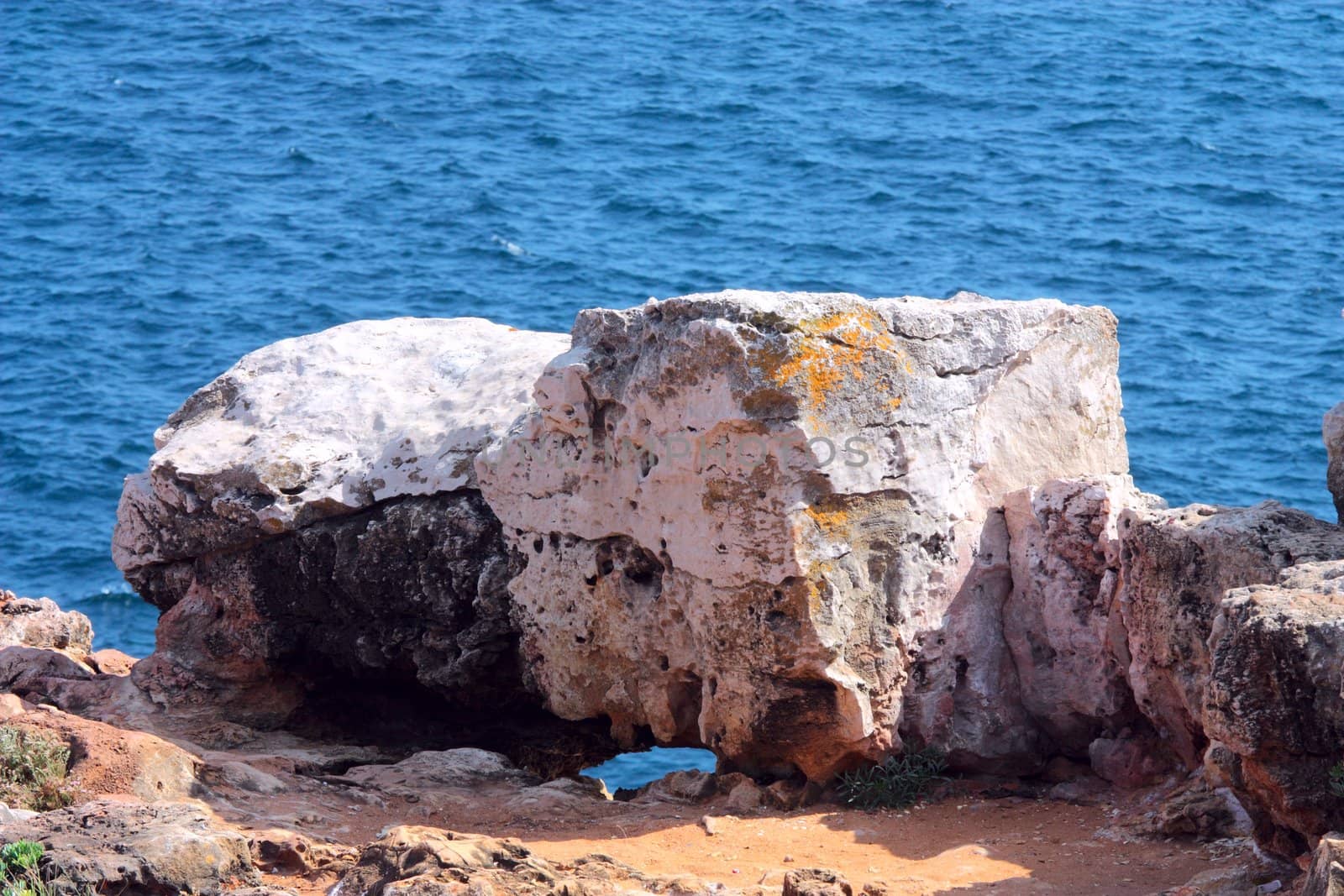 Sea landscape with stones