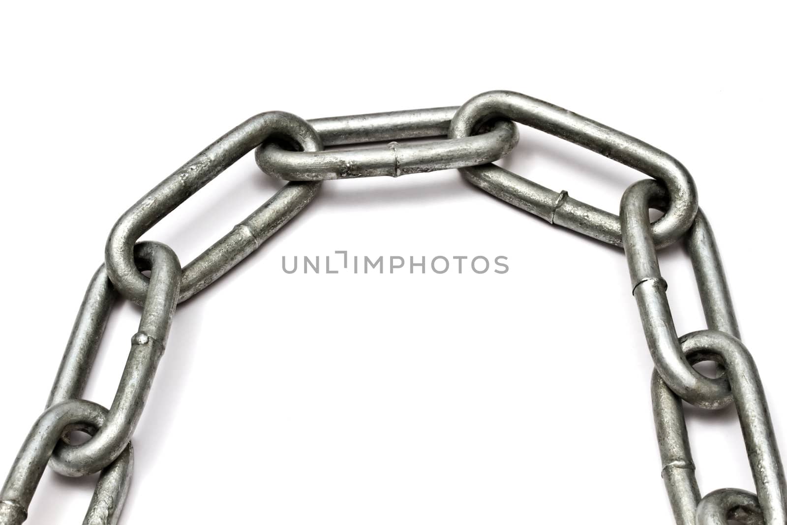 Chains isolated on white background 
