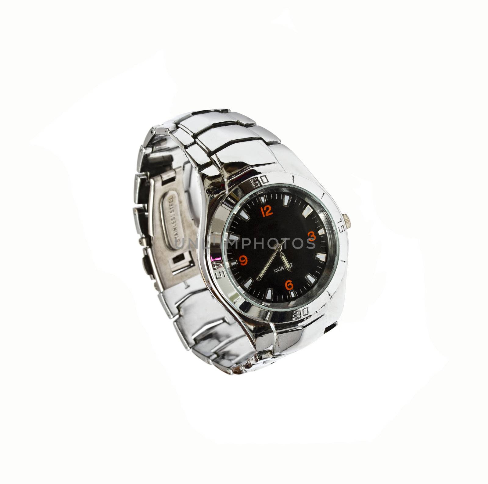 Wristwatch - Isolated on white background 
