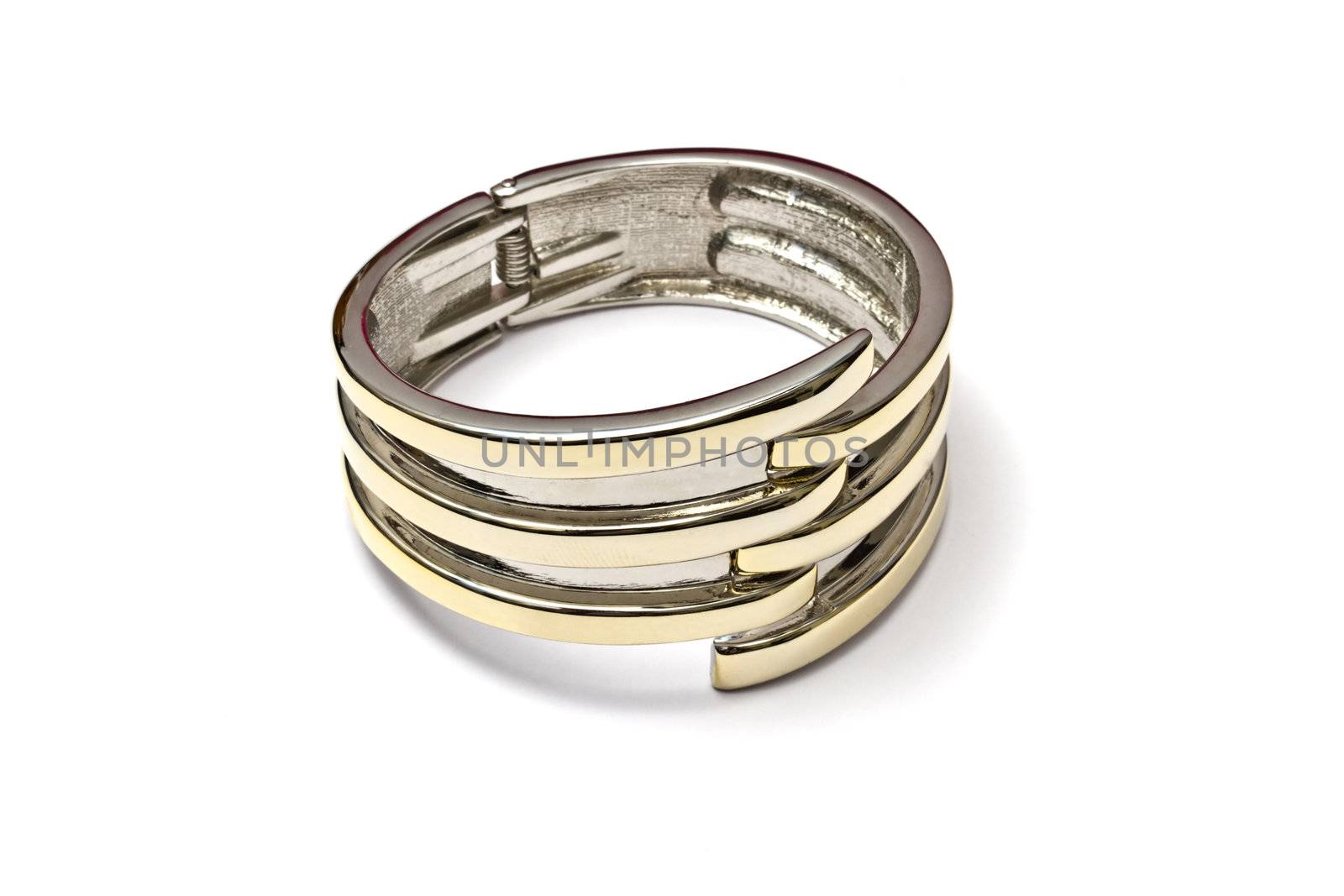 Fashion bracelet isolated on white background 
