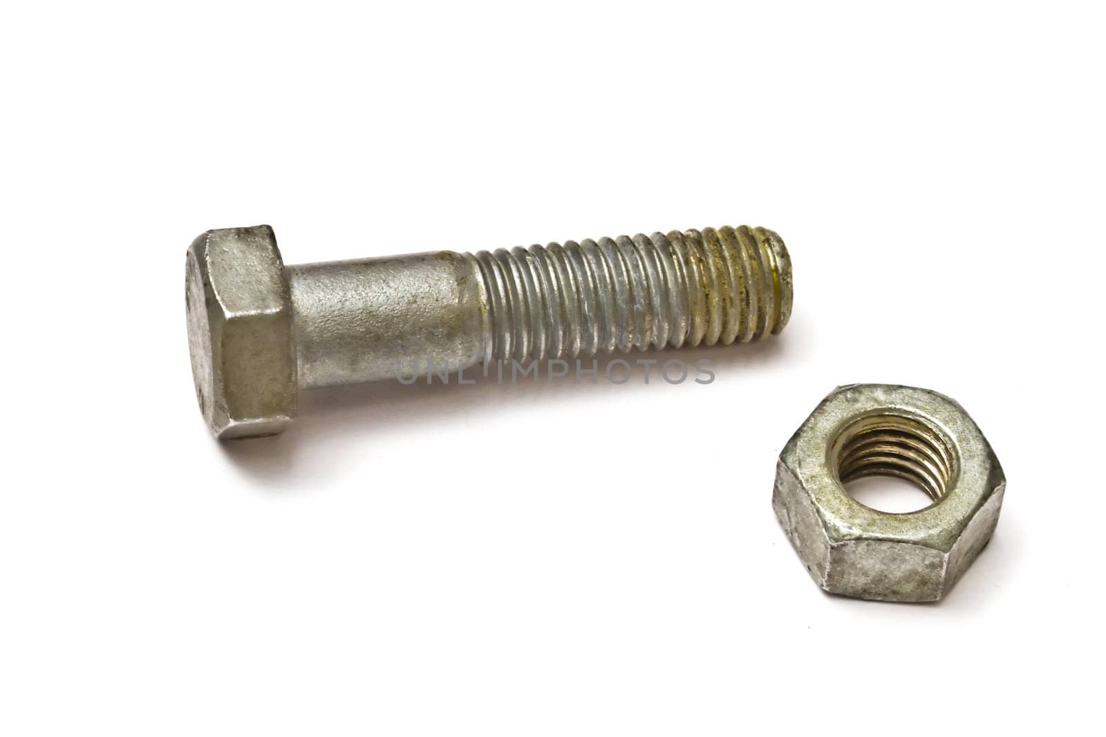 A bolt isolated on white background 

