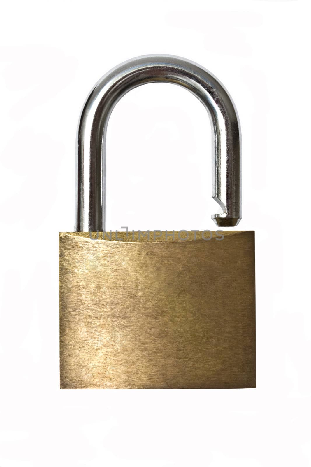 Padlock isolated on white background 

