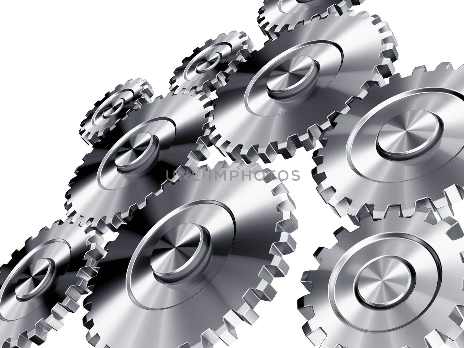 3d rendering of cog wheels