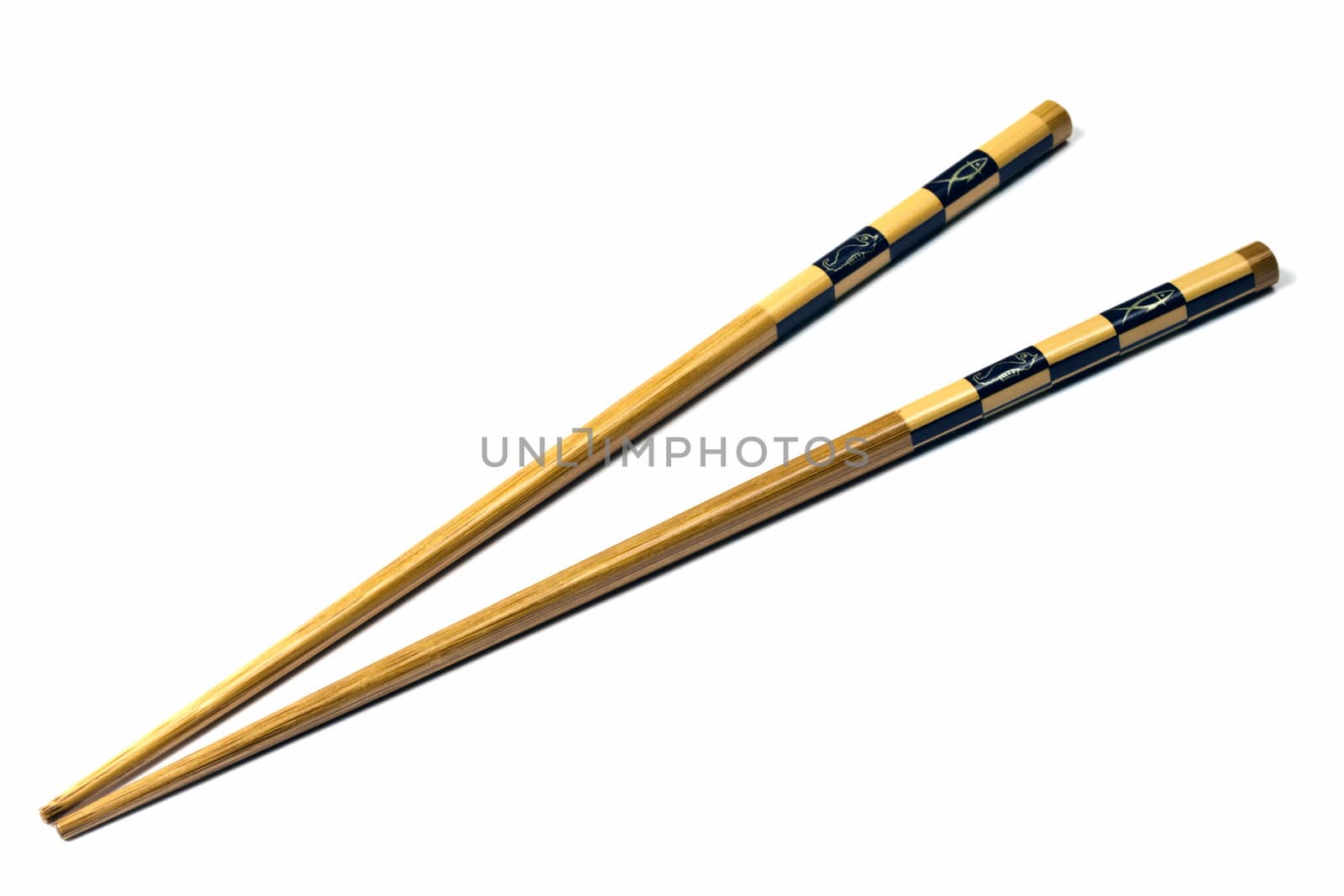 Asia chopsticks isolated on white background