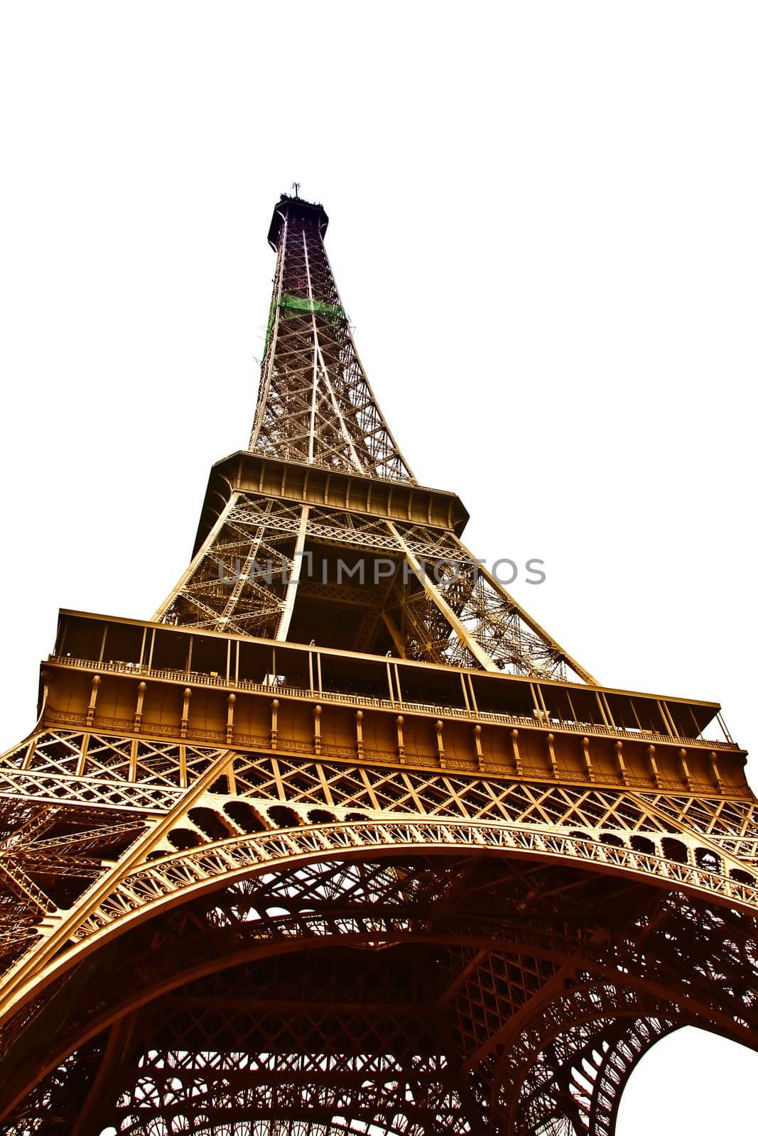 Eiffel Tower closeup.
Paris, France.