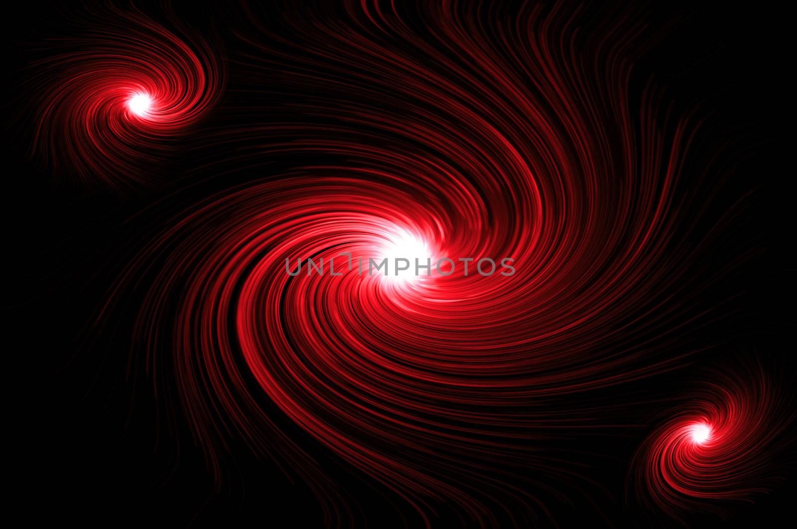 Vibrant red swirls by 72soul