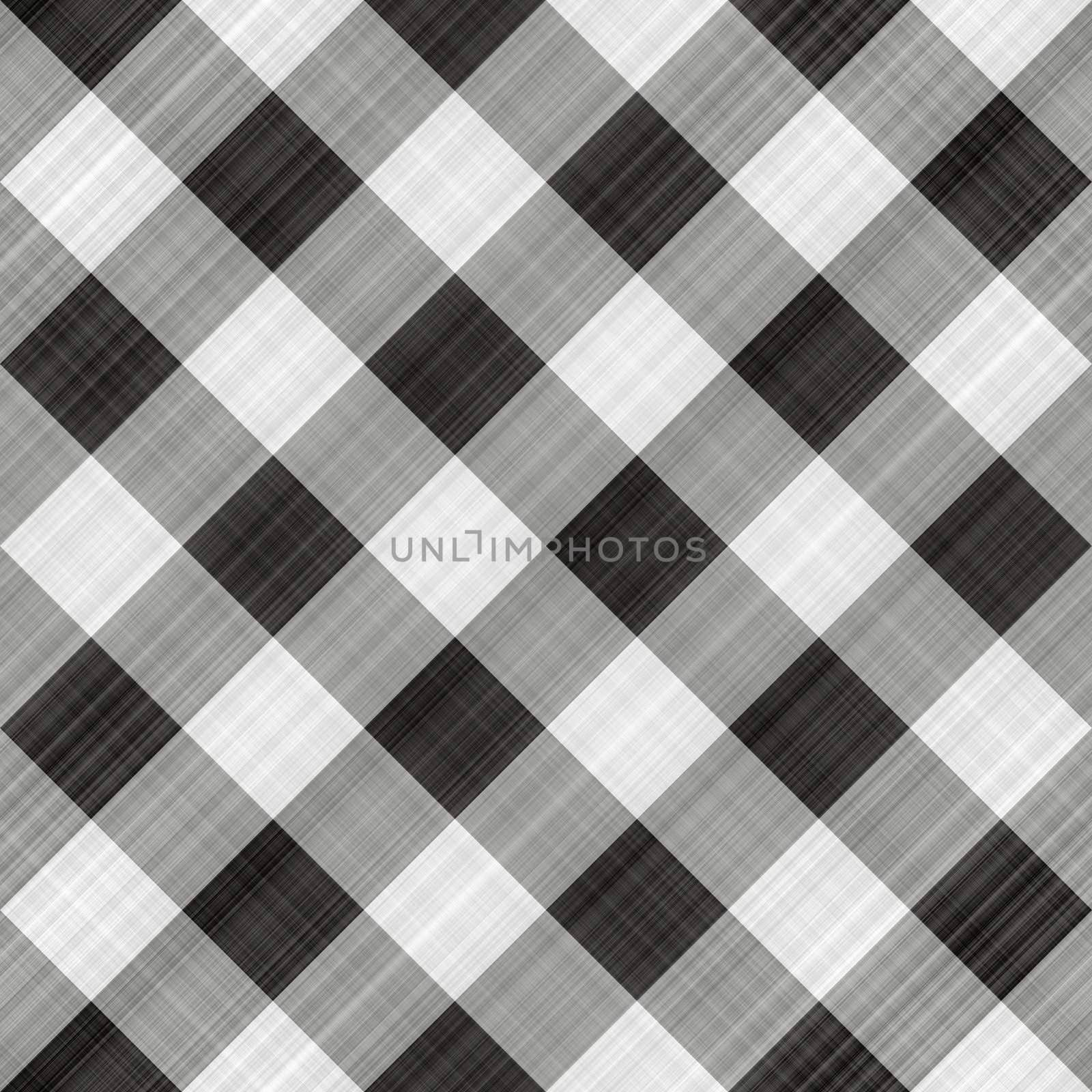 seamless texture of black, grey and white blocked tartan cloth