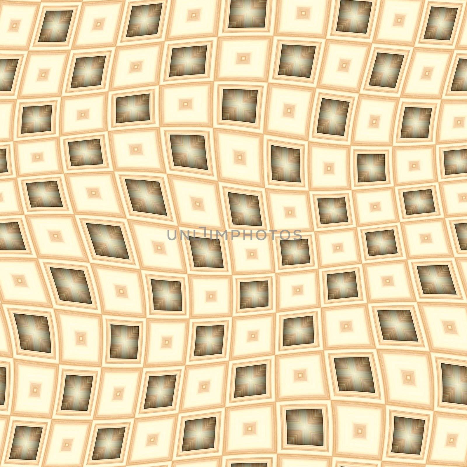 seamless texture of tan 3d blocks in a wave