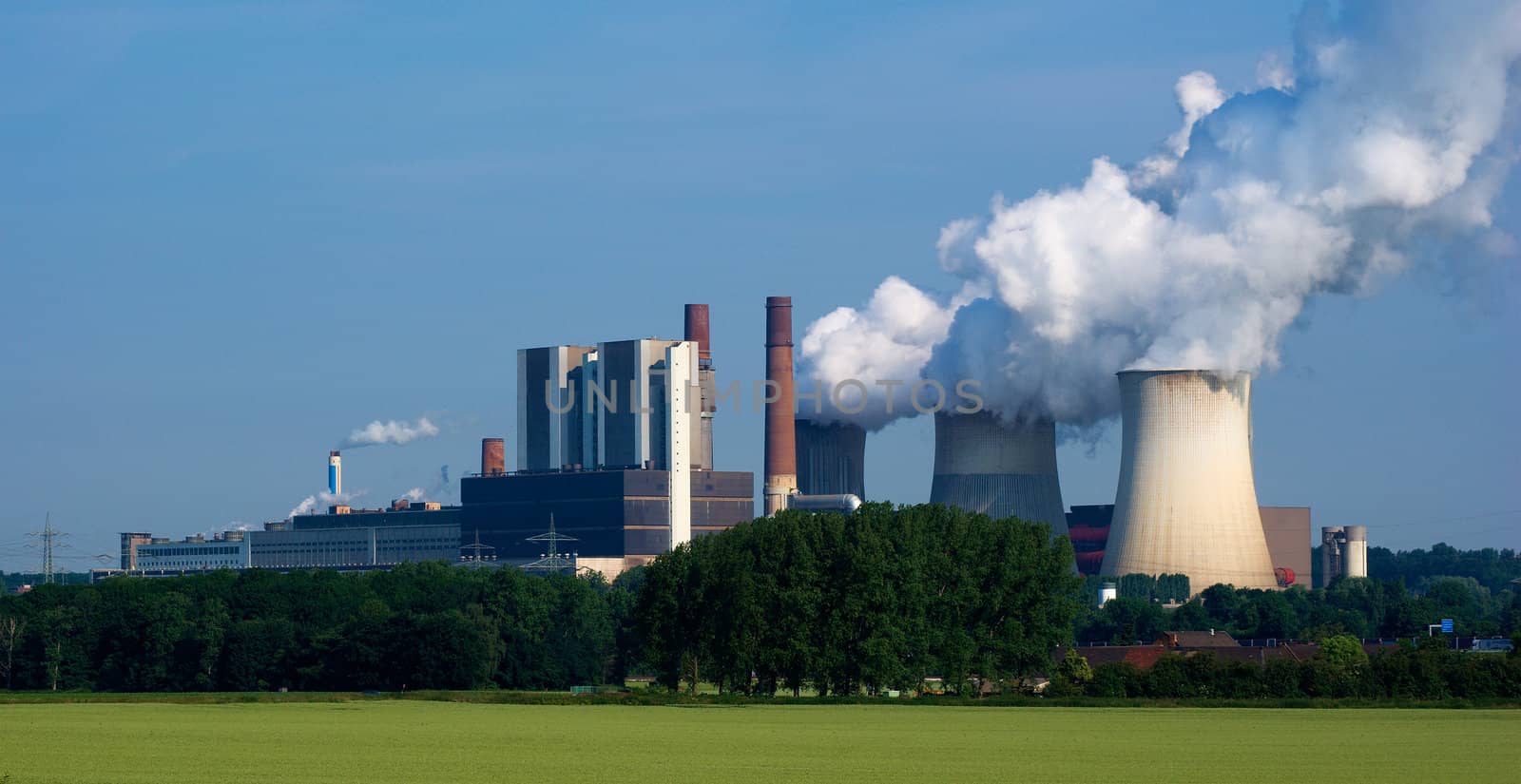 Power plant Weisweiler in North Rhein-Westfalia, Germany.