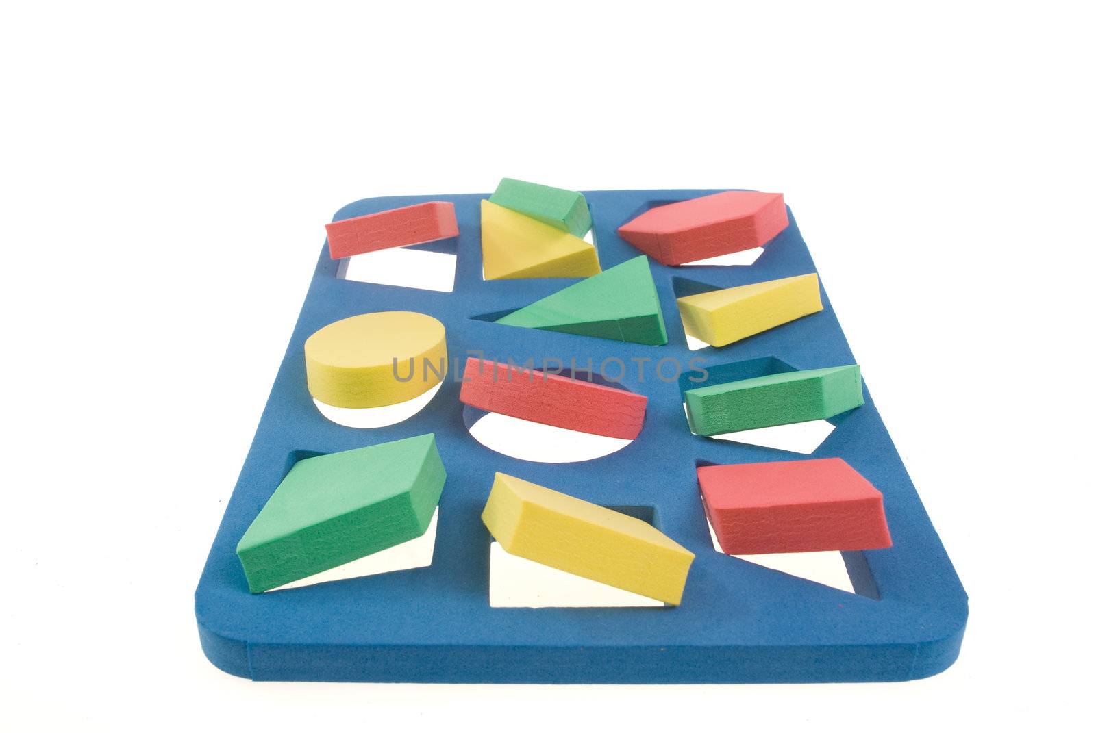Developing game with geometric shapes for children