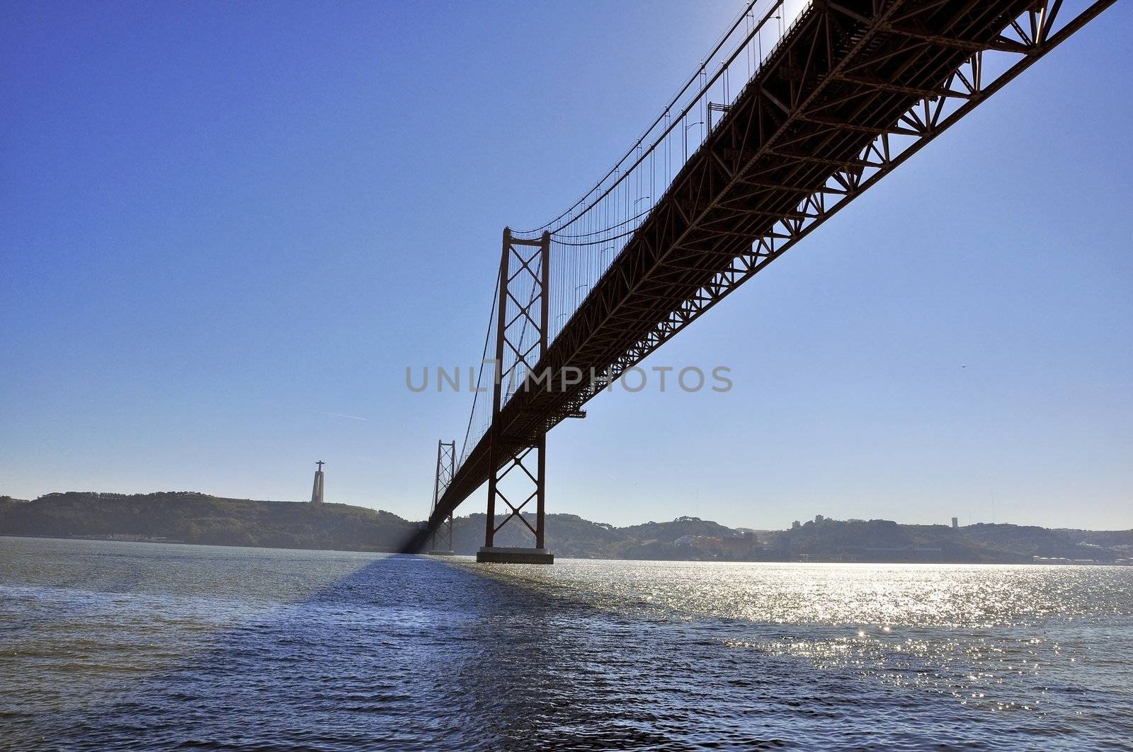 Portugal Lisbon Bridge on April 25 architecture