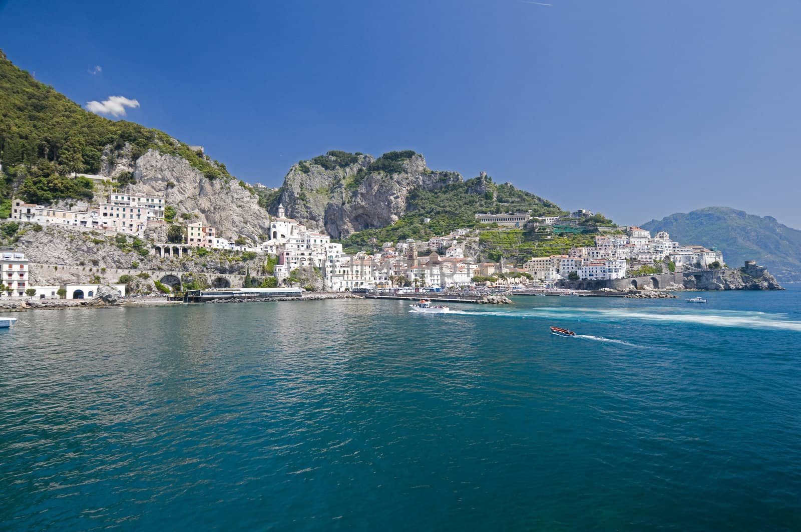 Sea in Amalfi Coast. Naples - Best of Italy