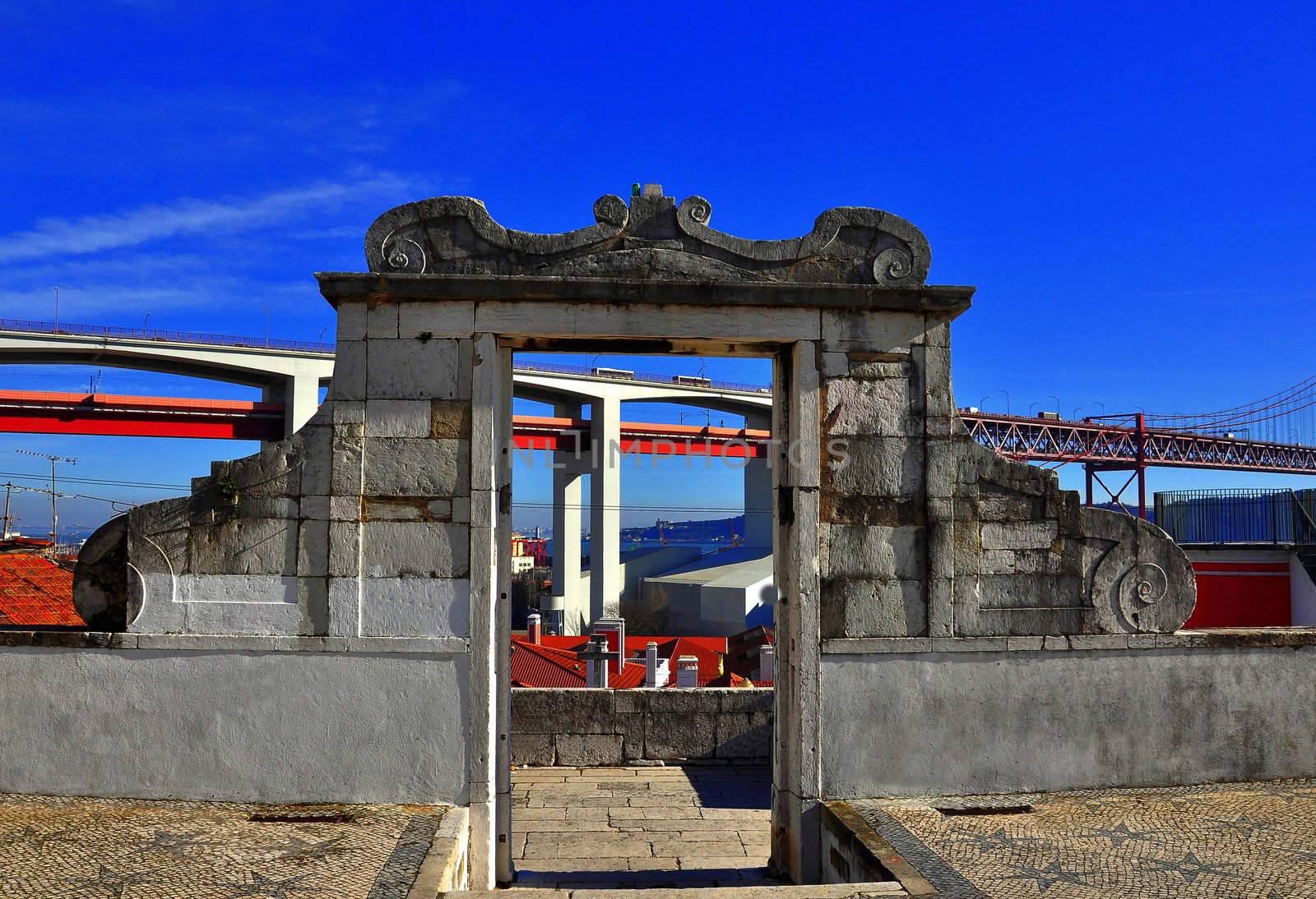 Entrance into the Chapel, ancient antique architecture