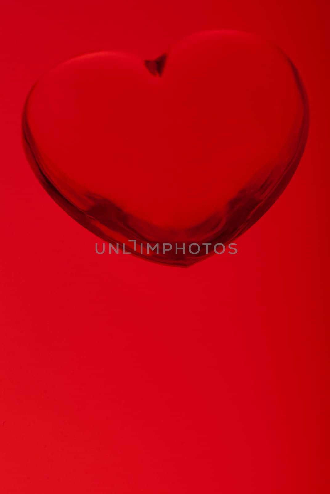 Acrylic heart shape miniature, great for Valentine's day background designs.