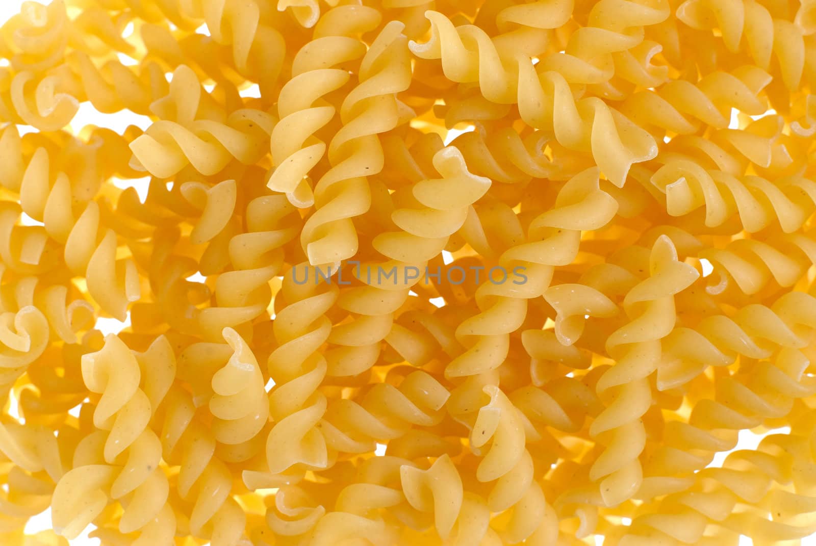 Fusilli is a long, thick, corkscrew shaped pasta.
