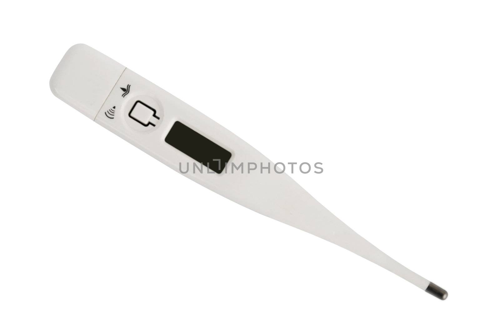 This image shows a macro from a acoustic clinical thermometer