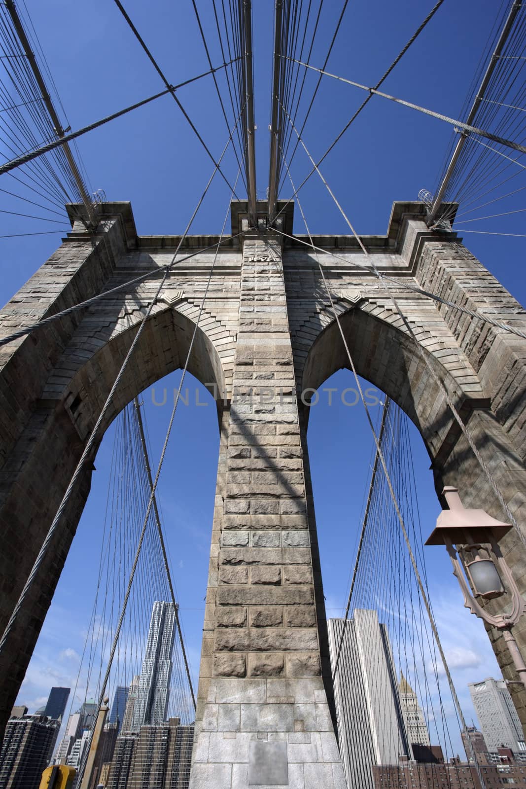 Photo of the Brooklyn Bridge in New York.