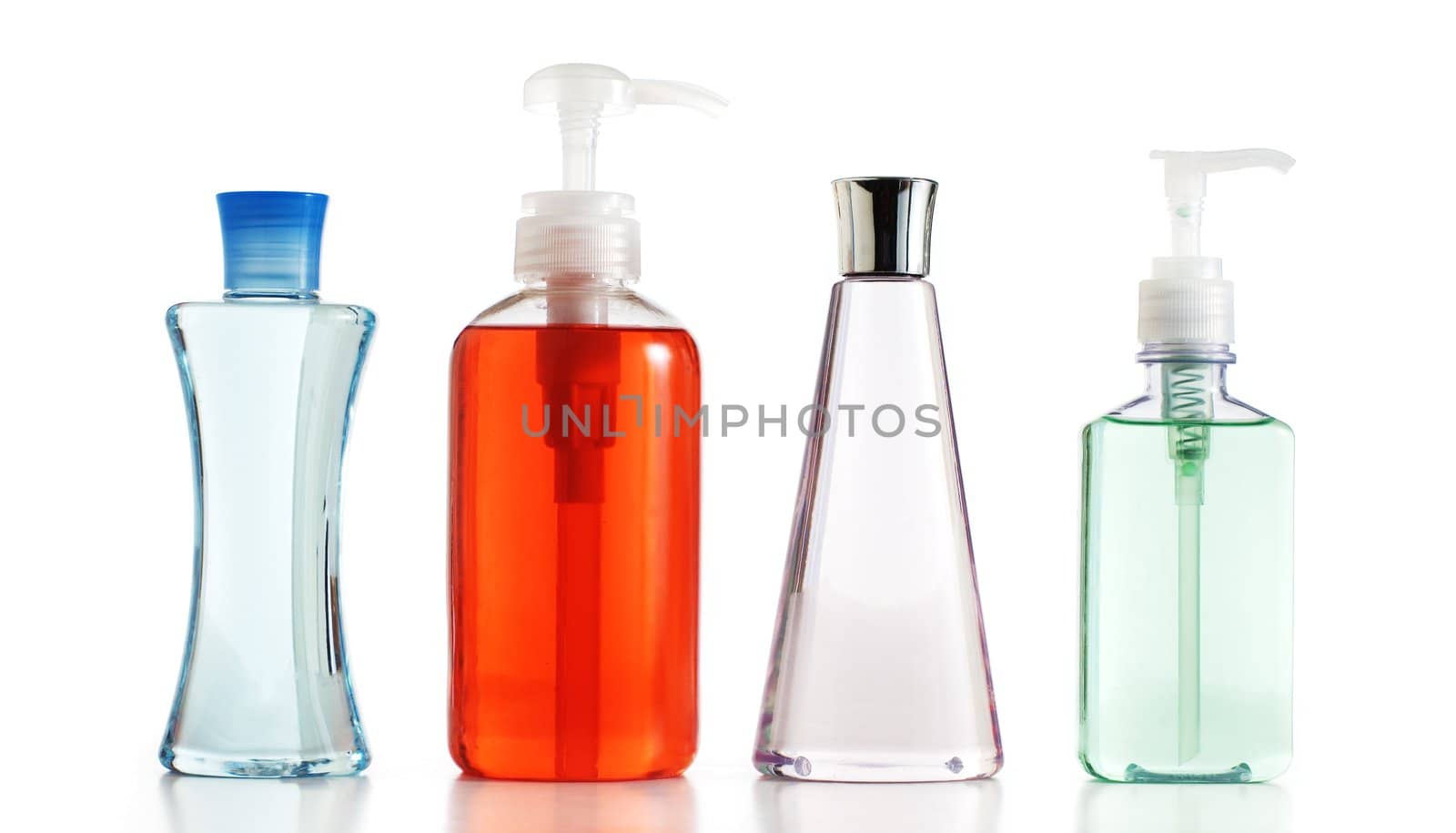 Bath product bottle against a white background.