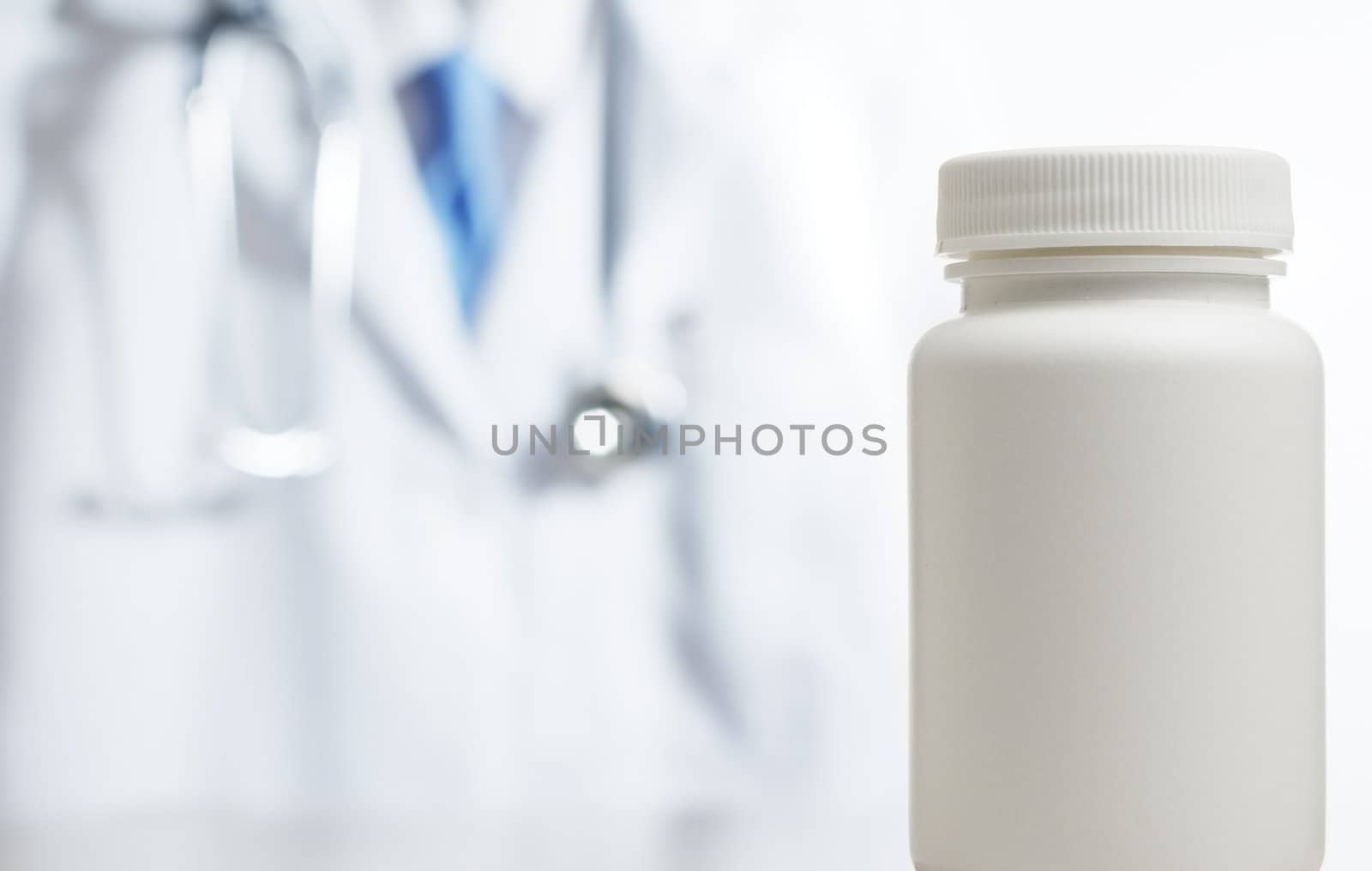 Medical supplies isolated on a bright white background.