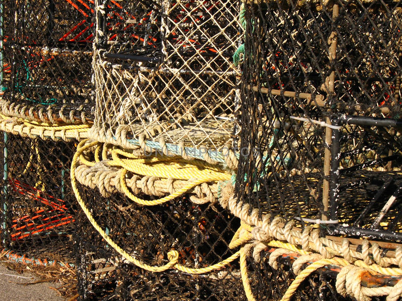 lobster pots and rope
