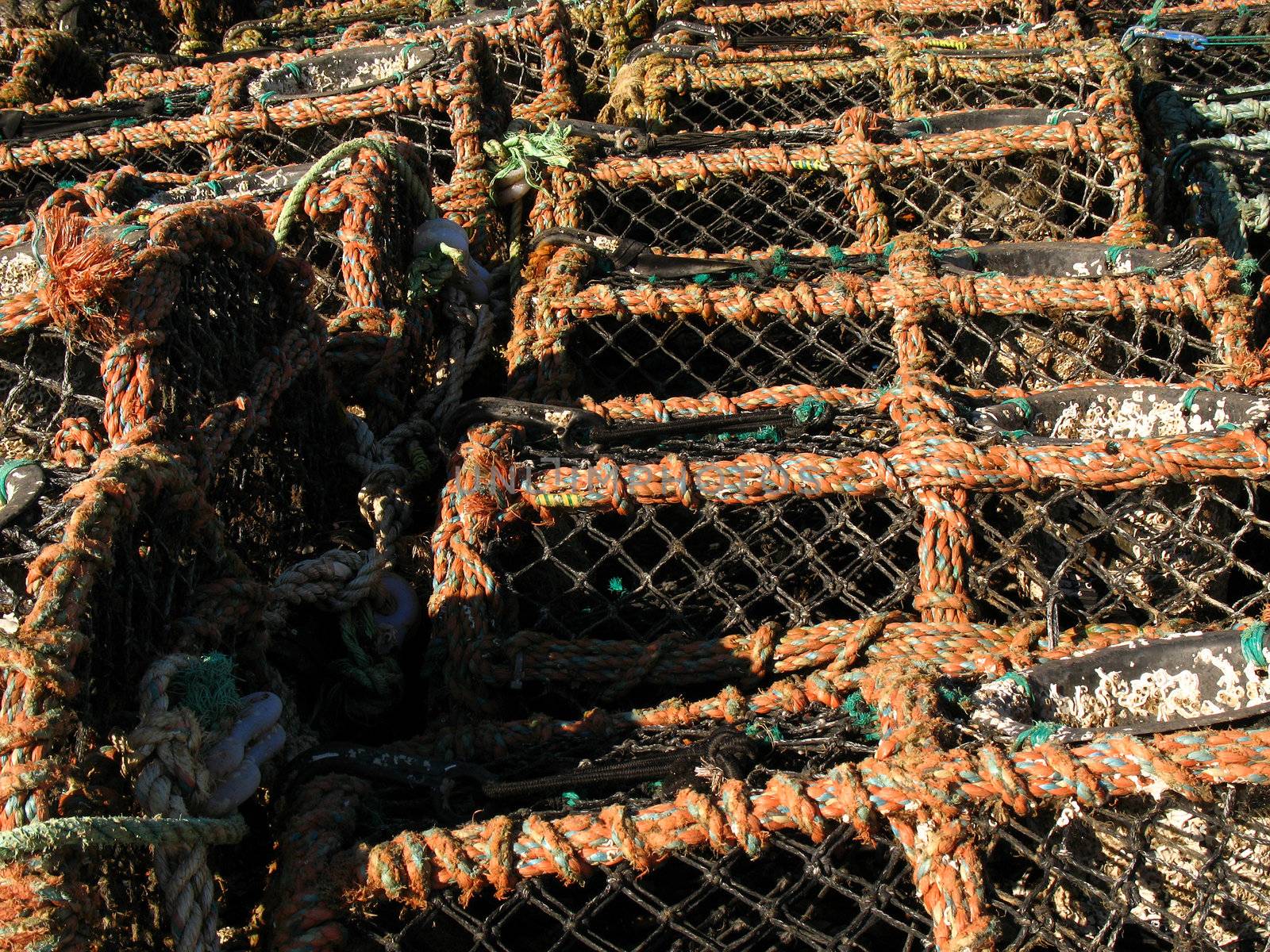 lobster pots and rope
