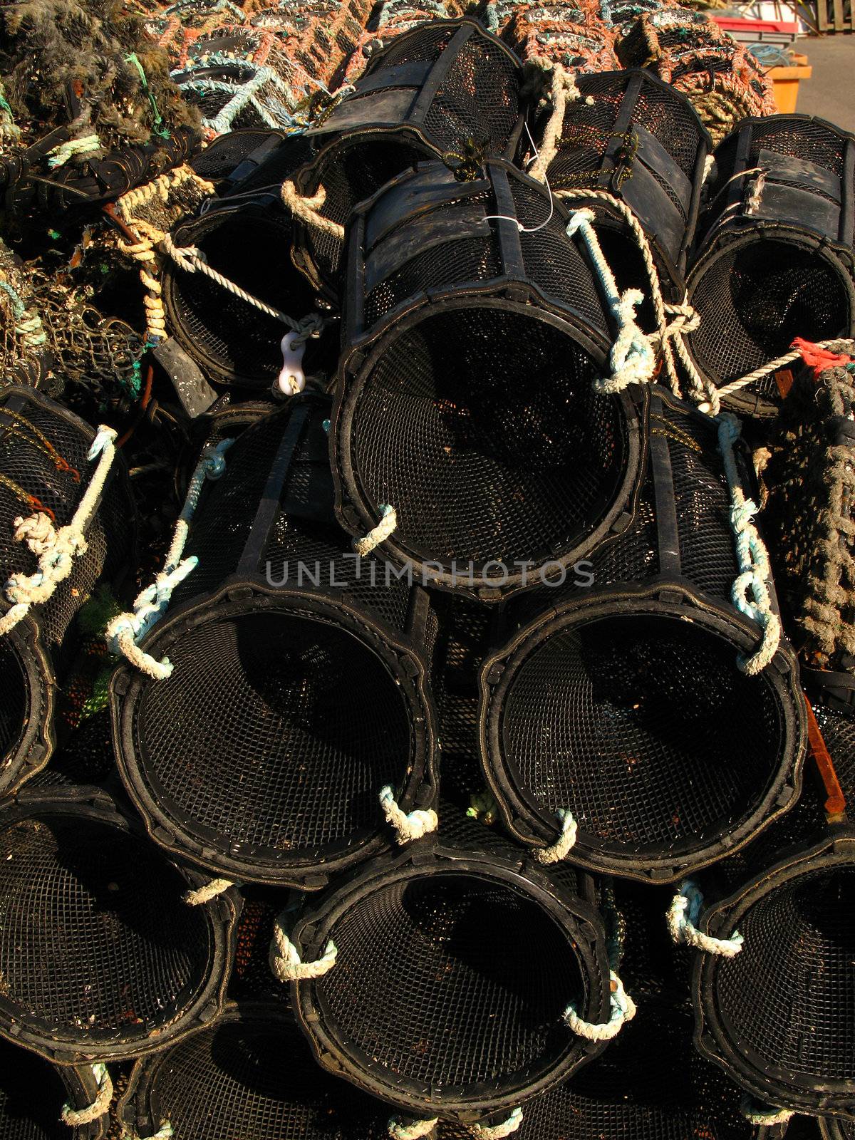 lobster pots and rope
