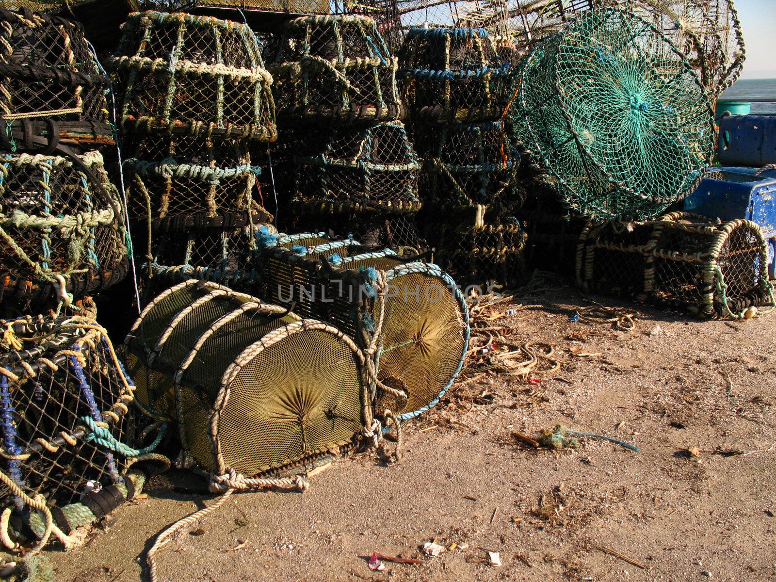 lobster pots and rope
