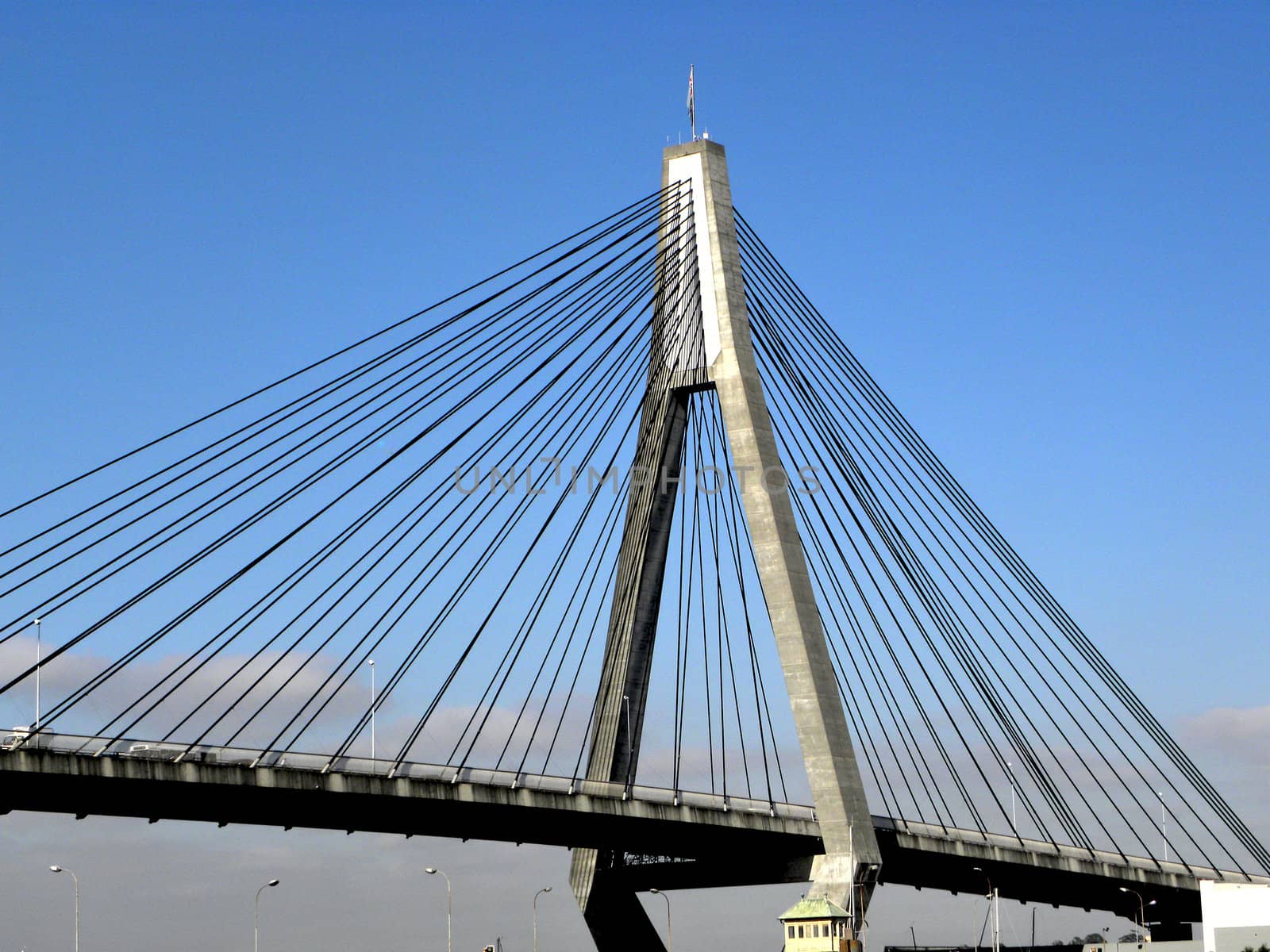 Photo presents bridge. Photo taken in Sydney.