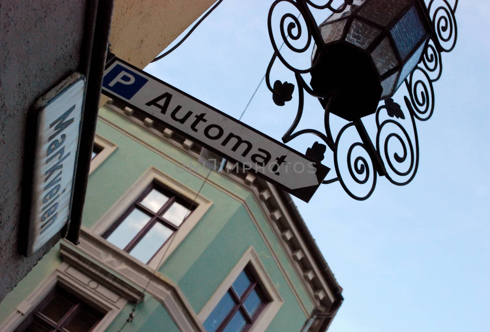 Abstract street shot taken in Oslo in the summer.