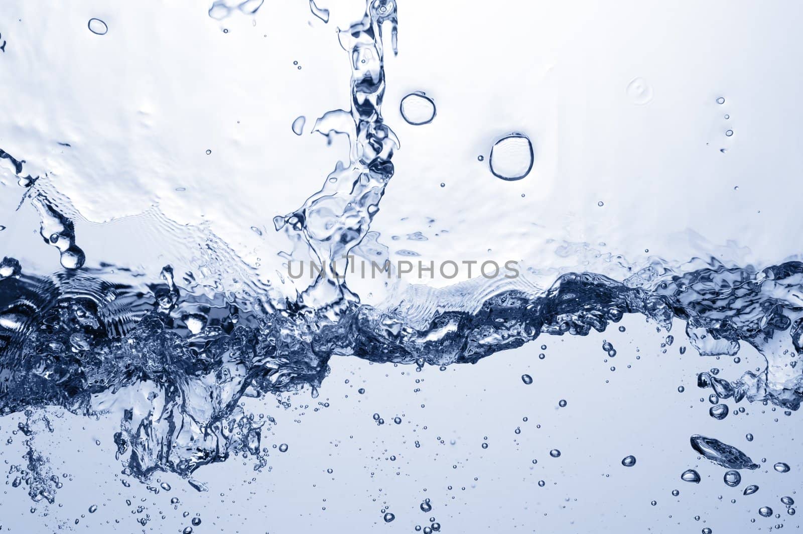 Crisp clear water photographed high speed.