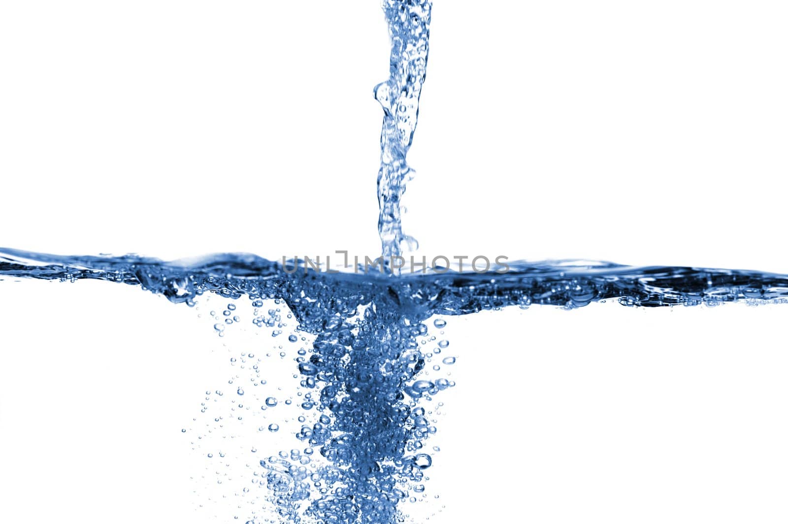 Crisp, clear, refreshing water against a white background.