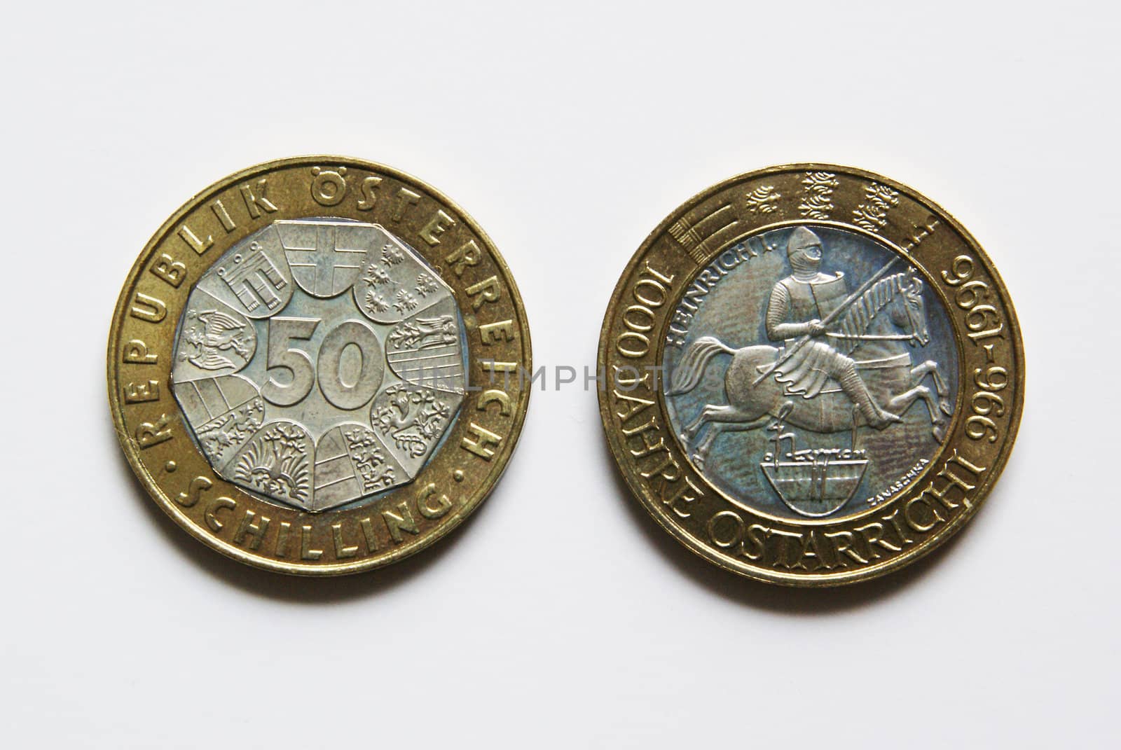 Austrian 50 Schilling Coins by calexica