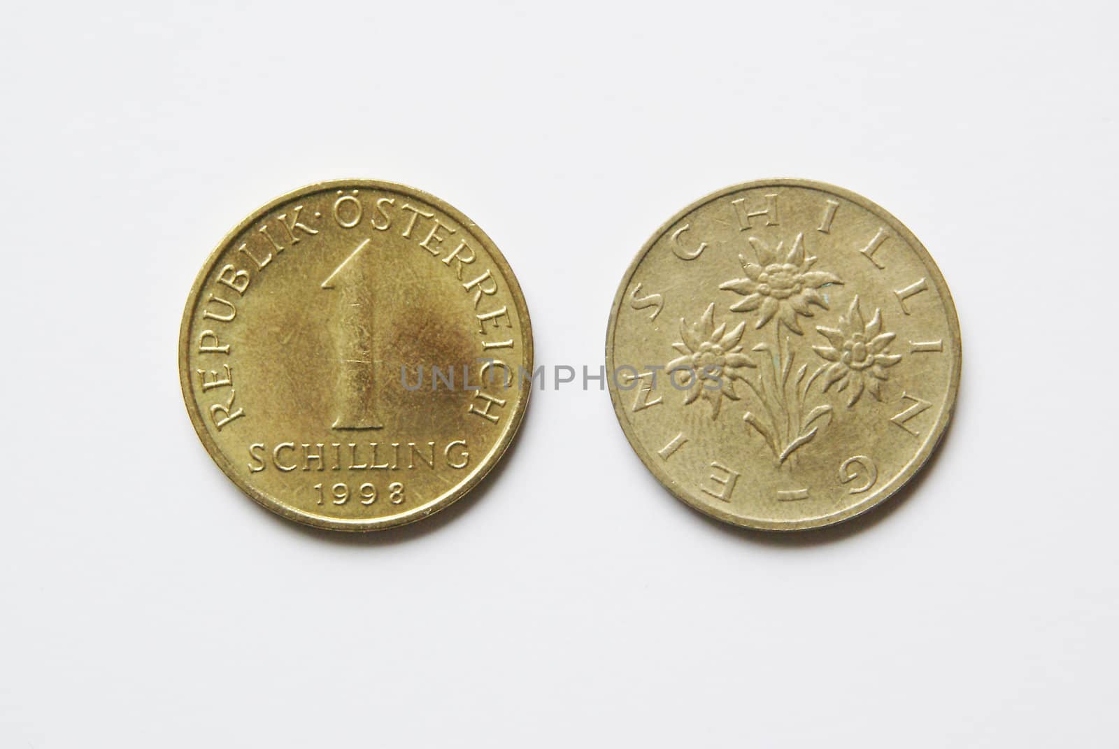Austrian 1 Schilling coins by calexica