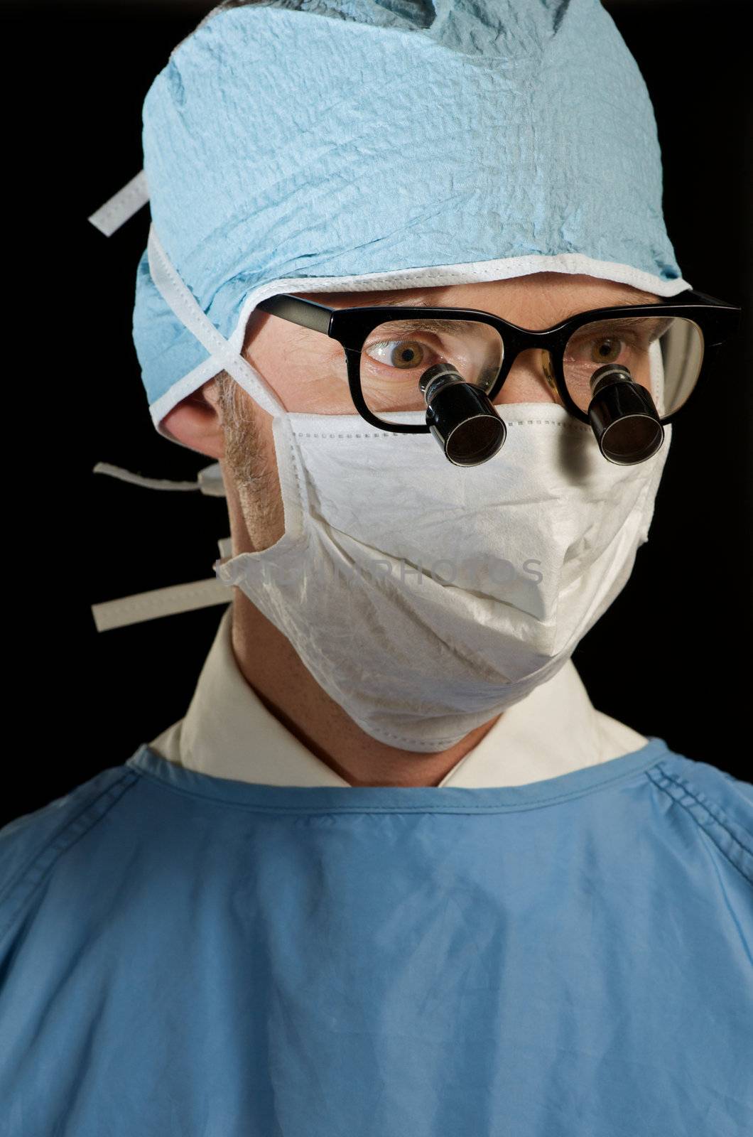 Surgeon in scrubs by achauer