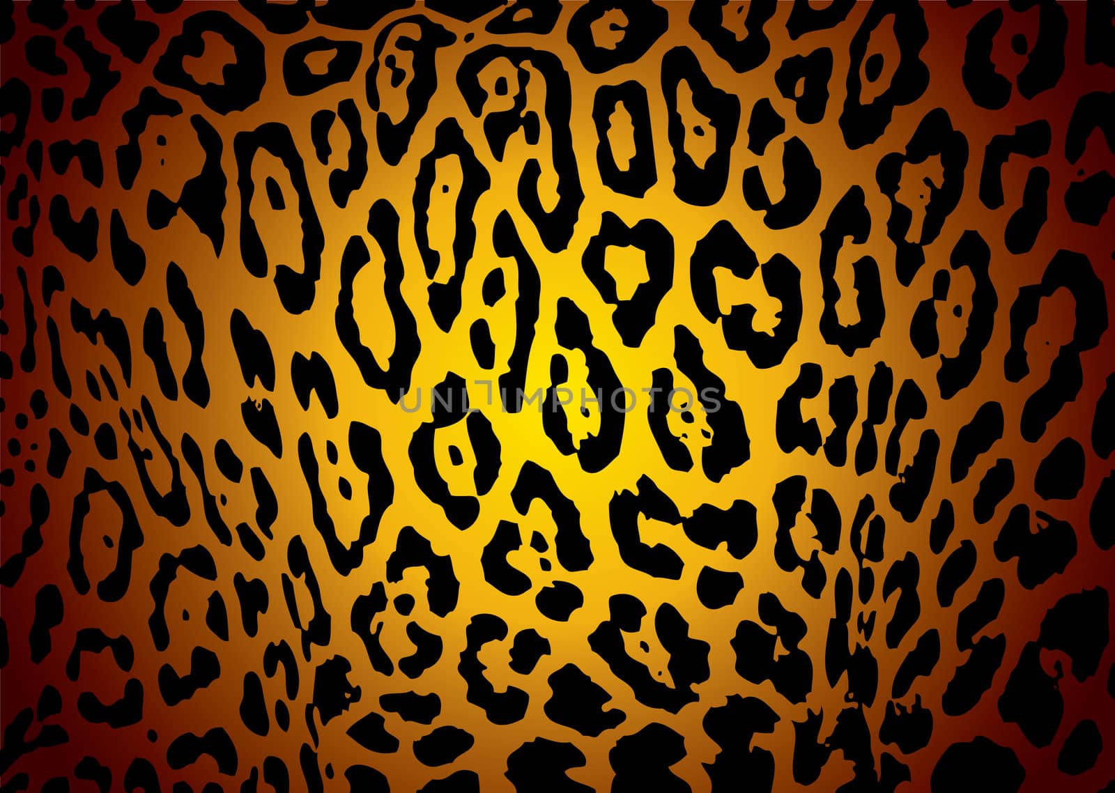 illustrated yellow and black jaguar skin background with camouflage effect